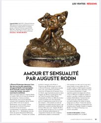 Gazette Drouot Amour et Sensualité par Auguste RODIN Lire