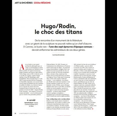 Hugo - Rodin : le choc des titans