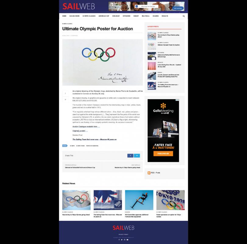 Ultimate Olympic Poster for Auction