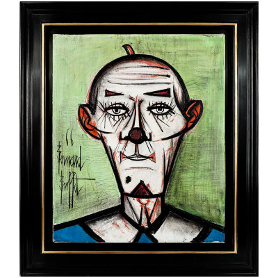 B. BUFFET Le clown chauve Huile sur toile   vendu 412 750,00 € le 07/07/2023