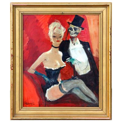 Jean-Gabriel DOMERGUE (1889-1962) - La veuve noire