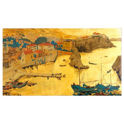 Alix AYME (1894-1989) - Le port de Sarajevo